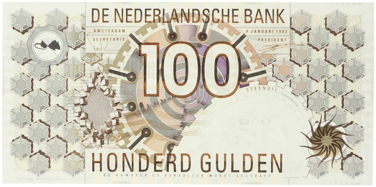 Nederland. 100 Gulden. Bankbiljet. Type 1992. - UNC -