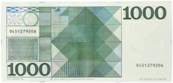 Nederland. 1000 Gulden. Bankbiljet. Type 1972. - UNC -