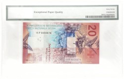 Switserland. 20 Francs. Banknote. Type 2015. - PMG 67EPQ