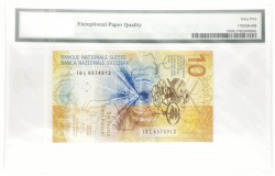 Switerland. 10 Francs. Banknote. Type 2016. - PMG 65EPQ