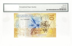 Switserland. 10 Francs. Banknote. Type 2016. - PMG 66EPQ