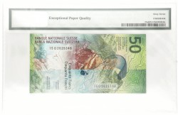 Switserland. 50 Francs. Banknote. Type 2015. - PMG 67EPQ