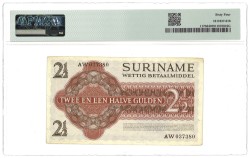 Suriname (Dutch Administration). 2,50 Gulden. Banknotes. Type 1967. - PMG 64