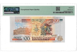 East Caribbean States. 20 Dollars. Banknote. Type 2015 - PMG 66EPQ