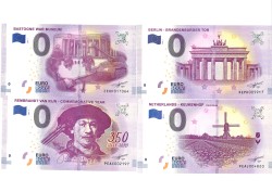 Europe. lot 4 banknotes. souvernir banknote. Type 2018/2019. - UNC.