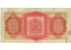 Bermuda. 10 schillings. Bankbote. Type 1957. - Very fine.