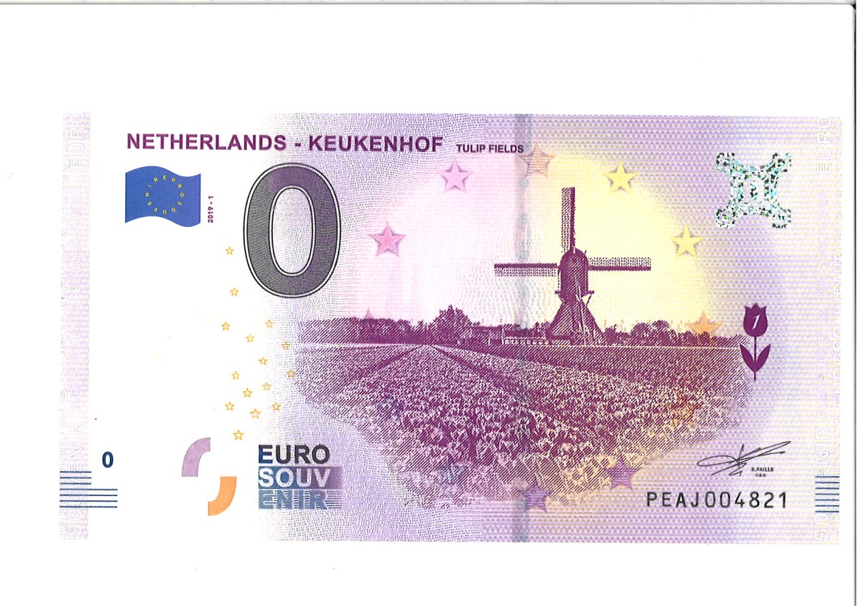 Europe. 0 Euro. Souvenir Banknote. Type 2019. - UNC.