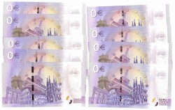 Europe. lot 9 Banknotes. Souvenir Banknote. Type 2018/2019. - UNC.