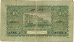 Nederland 40 Gulden Bankbiljet Type 1923 - Zeer Fraai.