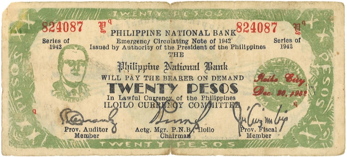 Philipines. 20 Pesos. Banknote. Type 1942. - Good.