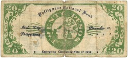 Philipines. 20 Pesos. Banknote. Type 1942. - Good.