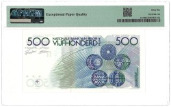 Belgium. 500 Francs. Banknote. Type ND. - PMG 66EPQ