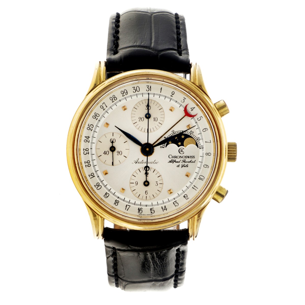 ChronoSwiss Lunar Chronograph Pointerdate 77990 - Heren horloge 