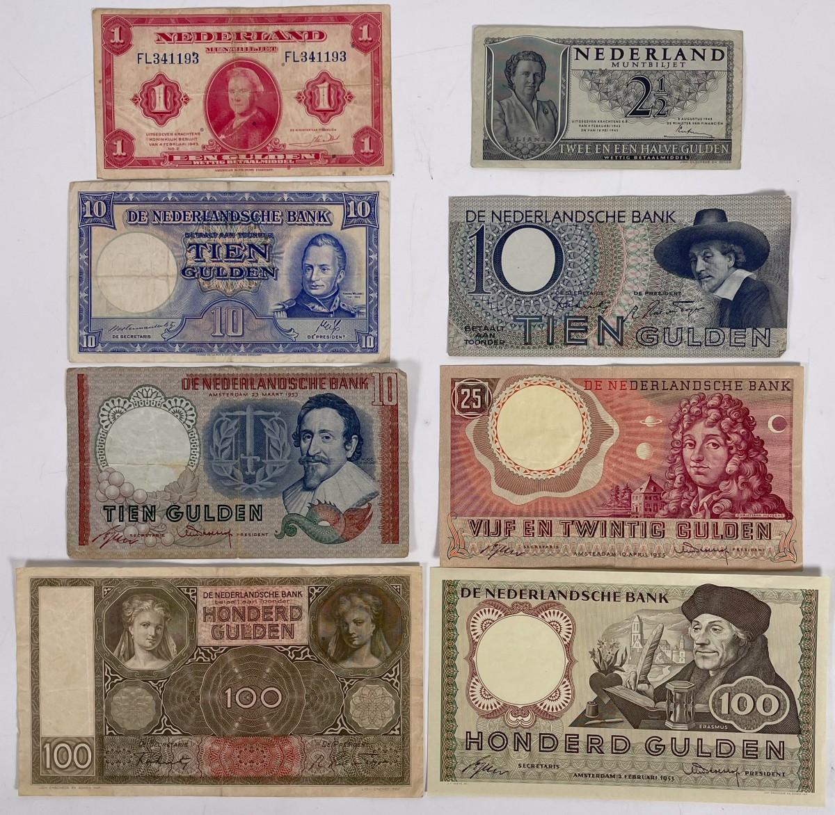 Nederland. Lot 8 Bankbiljet. Bankbiljet. Type ND. - Zeer Fraai.