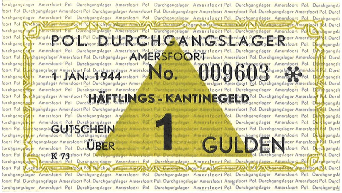 Nederland. 1 Gulden. Kampgeld. Type 1944. Type Amersfoort met ster. - UNC.