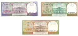 Suriname. Lot 3 Banknotes. Banknote. Type 1982/1985. - UNC.