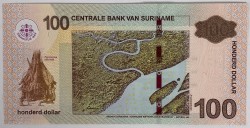 Suriname. 100 Dollar. Banknote. Type 2004. - UNC.