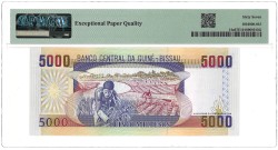 Guinea-Bissau. 5000 Pesos. Banknote. Type 1990. - PMG 67EPQ