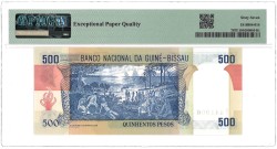 Guinea - Bissau. 500 Pesos. Banknote. Type 1983. - PMG 67EPQ