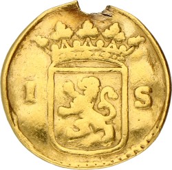 Wapenstuiver - Afslag in goud. Holland. 1732. Fraai.