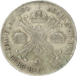 Kronenthaler. Brabant. Leopold II. 1790. Zeer Fraai.