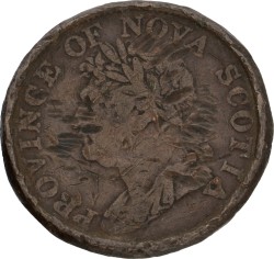 Canada. Nova Scotia. George III. ½ Penny. 1824. F +.