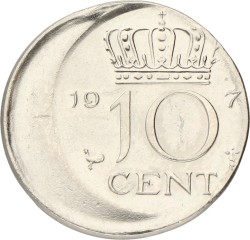 10 Cent Mislag. Juliana. 1979. UNC -.