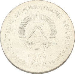 Germany. DDR. 20 Mark - Carl Zeiss. 1988. UNC.