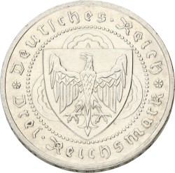 Germany. Weimar republic. 3 Mark - Walther von der Vogelweide. 1930 A. VF +.