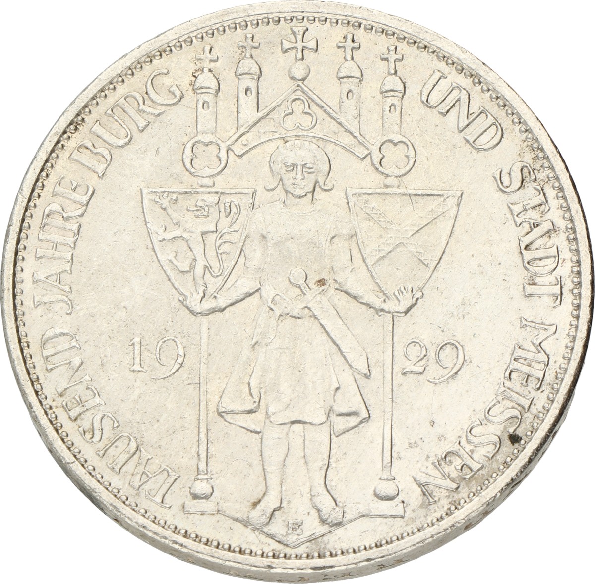 Germany. Weimar republic. 3 Mark - 1000th anniversary of Meissen. 1929 E. UNC -.