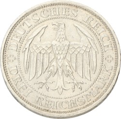 Germany. Weimar republic. 3 Mark - 1000th anniversary of Meissen. 1929 E. UNC -.