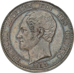 Belgium. Leopold I. 10 Centimes - Medallic of the mariage of the duke and duchess of Brabant. 1853. XF.