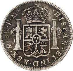 Mexico. Spanish colony. Carlos IV. 8 Reales. 1796 Mo. VF +.