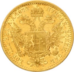 Austria. Franz Joseph I. Ducat. 1872. UNC.
