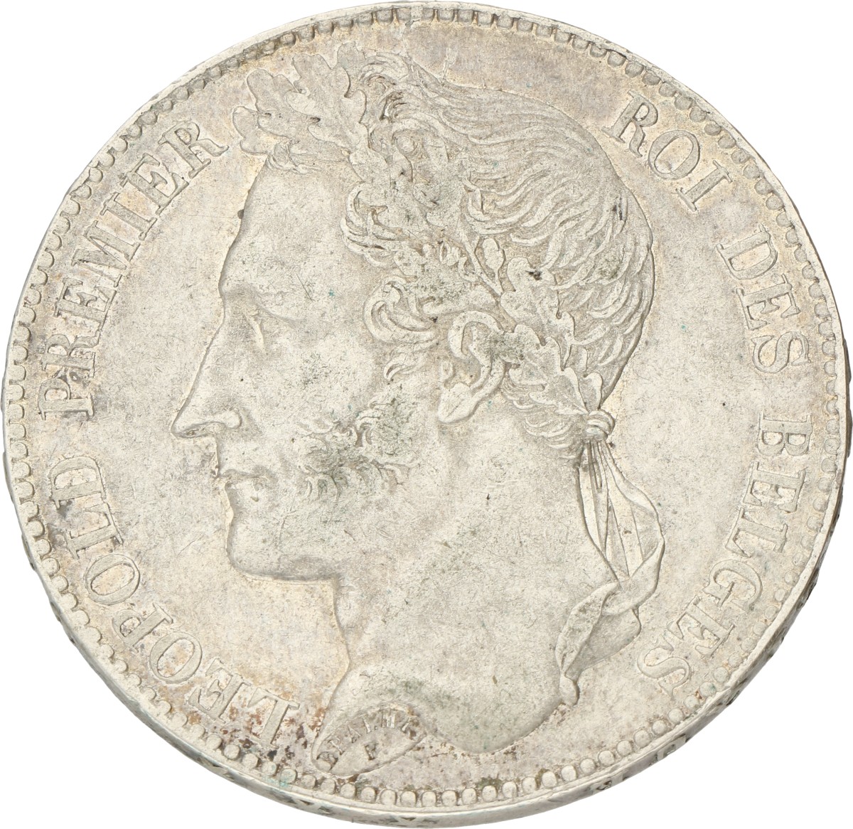 Belgium. Leopold I. 5 Francs. 1847. VF / XF.