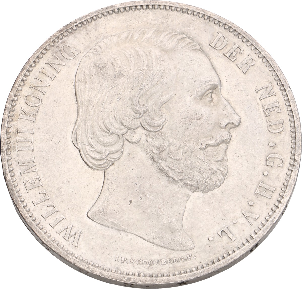 2½ Gulden. Willem III. 1872. UNC -.