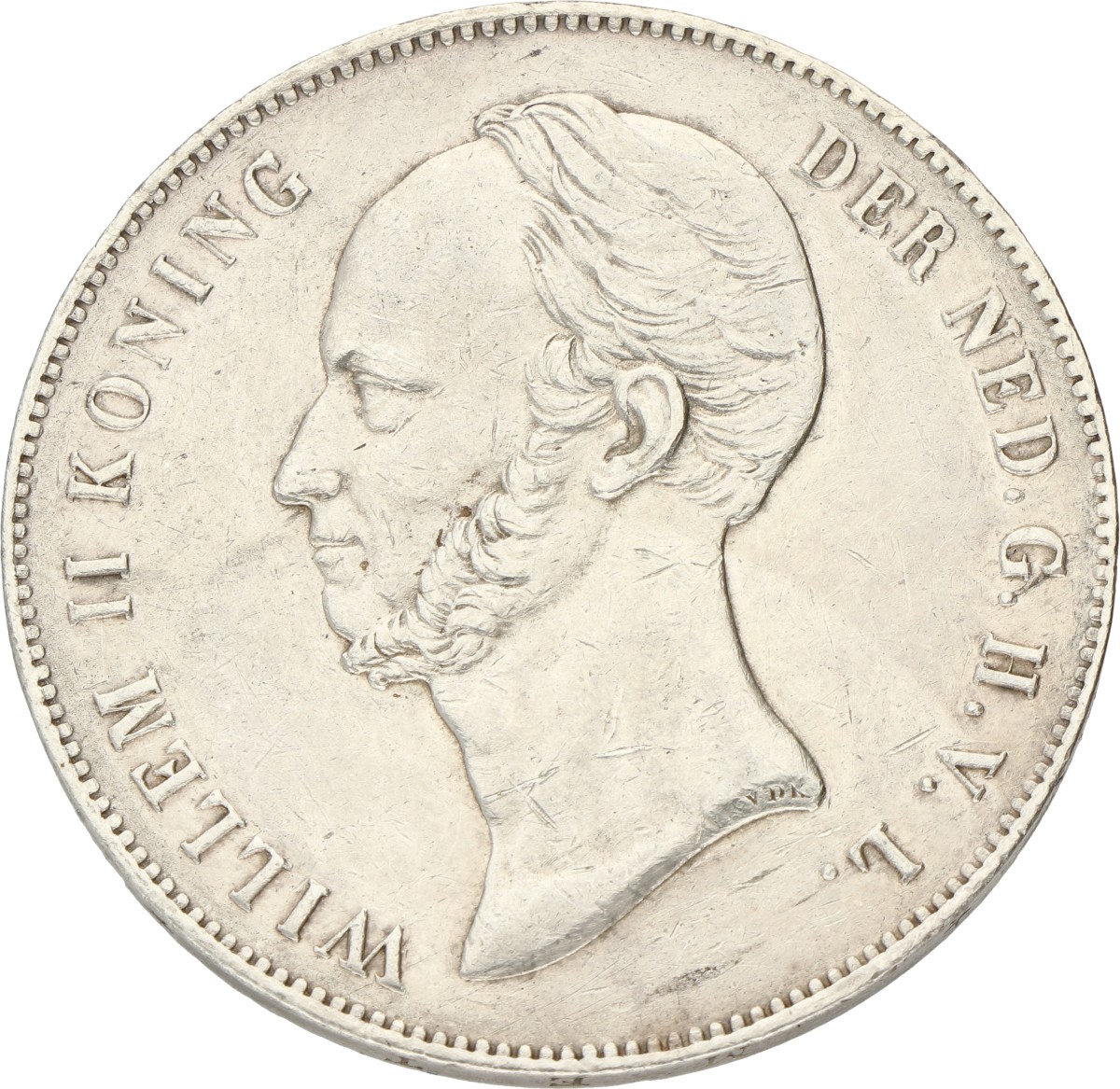 2½ Gulden. Willem II. 1848. Prachtig -.