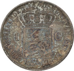 1 Gulden. Willem I. 1840. Zeer Fraai -.