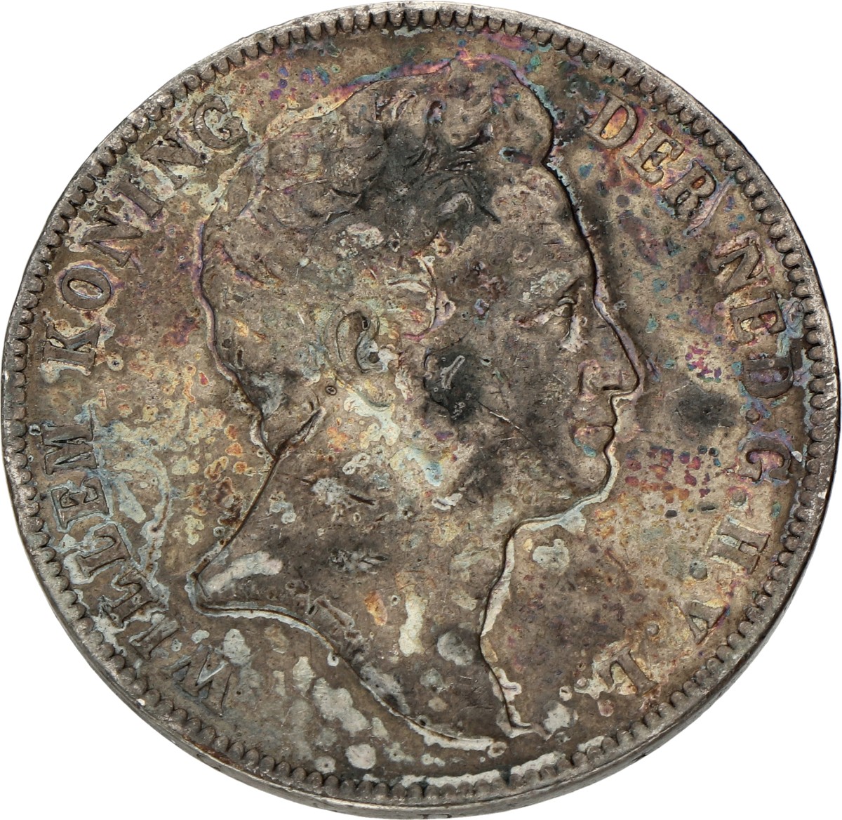 1 Gulden. Willem I. 1840. Zeer Fraai -.