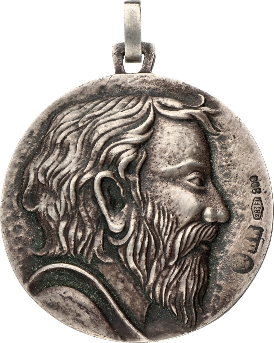 Italy. Firenze. Probably '70s. Medallion depicting Galileo Galilei.