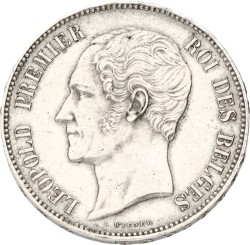 Belgium. 5 Francs - Medallic of the mariage of the duke and duchess of Brabant. 1853. XF -.