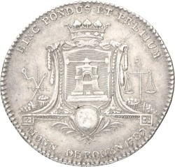 France. Rouen. 1787. Jeton de Présence.