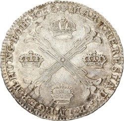 Kronenthaler. Brabant. Brussel. Maria Theresia. 1775. Zeer Fraai +.