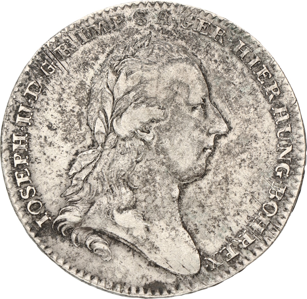 Kronenthaler. Brabant. Brussel. Joseph II. 1786. Zeer Fraai +.