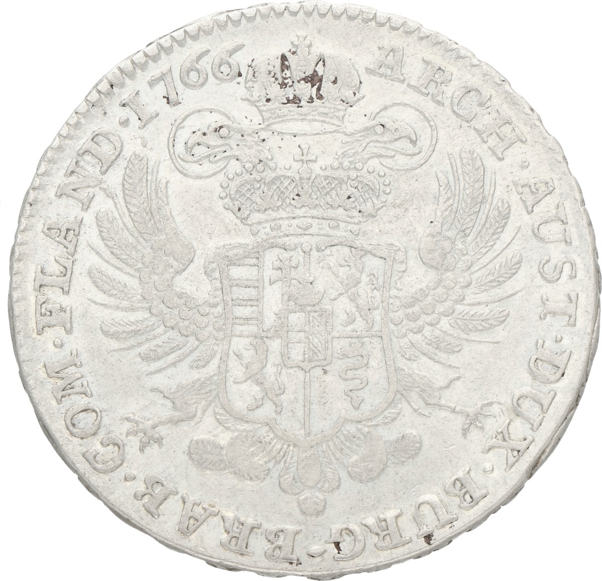 Kronenthaler. Brabant. Brussel. Maria Theresia. 1766.