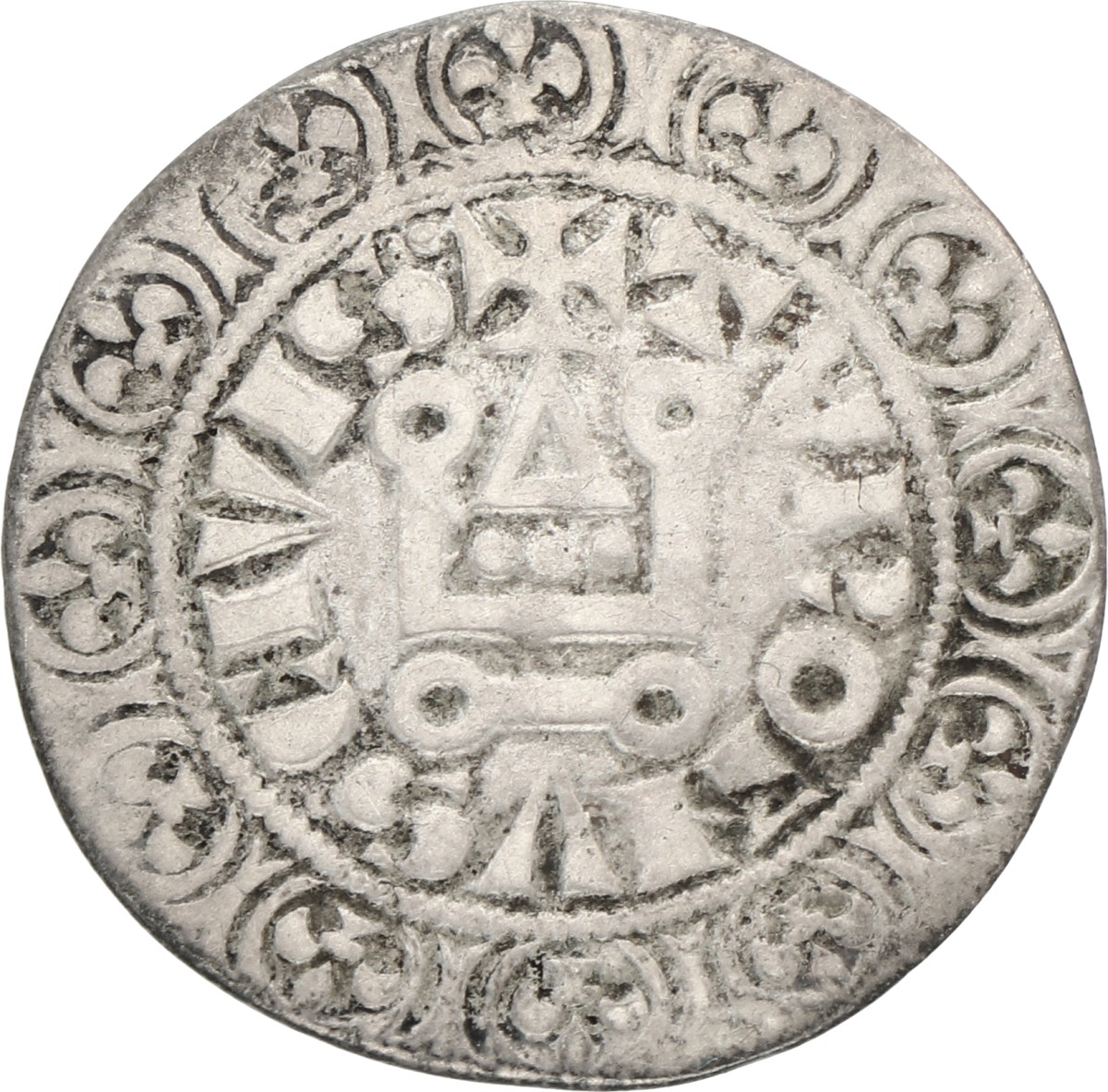 France. Tournai. Philips IV. Gros. ND (1285 - 1314). F / VF.