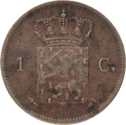 1 Cent. Willem I. 1821U a. Zeer Fraai.