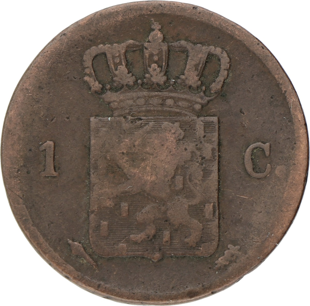 1 Cent. Willem I. 1830 U. Zeer Fraai -.