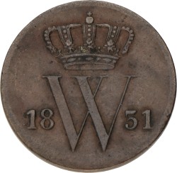 1 Cent. Willem I. 1831. Zeer Fraai +.