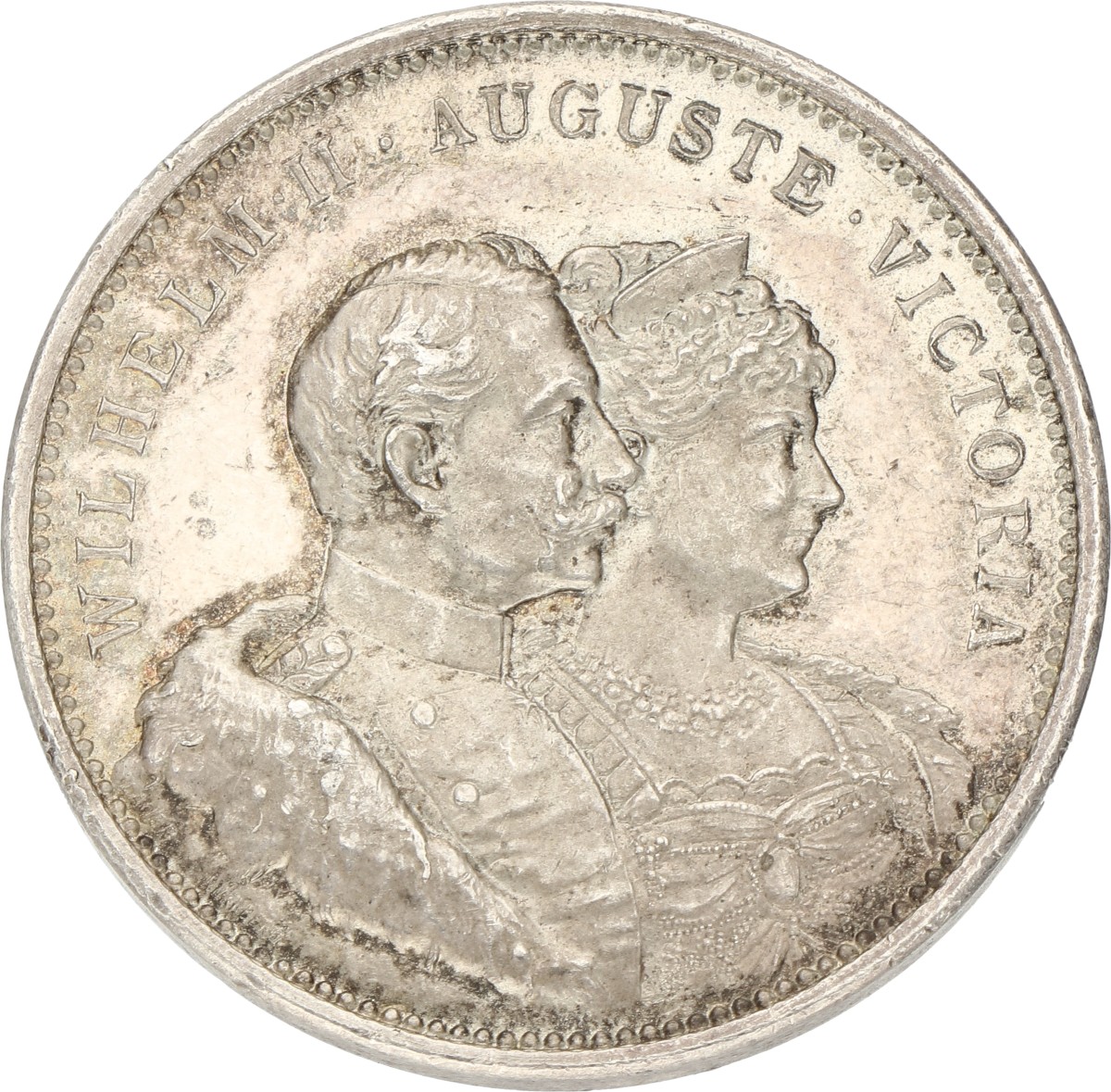 German states. Prussia. 1906. On de silver wedding anniversary of Wilhelm II & Auguste Victoria.